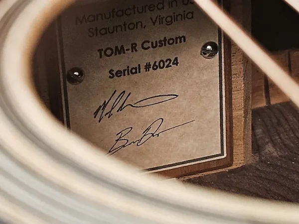 Brand New Huss and Dalton TOM-R Custom Italian Spruce / Cocobolo - Image 13